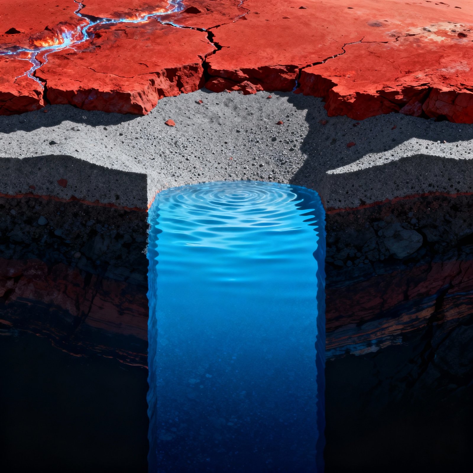 Vast Liquid Water Reservoirs Discovered Deep Beneath Mars Surface